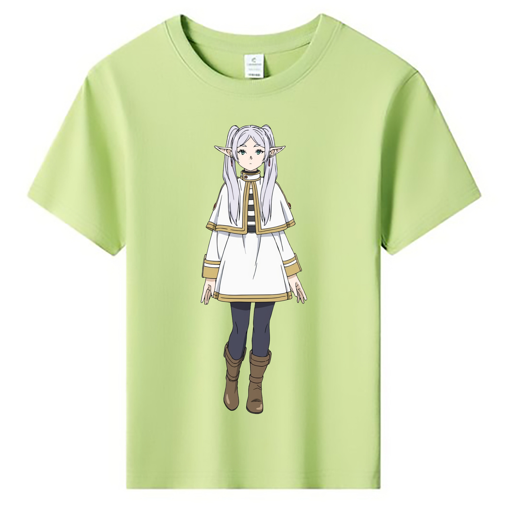 （画像用） 葬送のフリーレン Frieren 綿100％キッズTシャツ（フロントプリント）